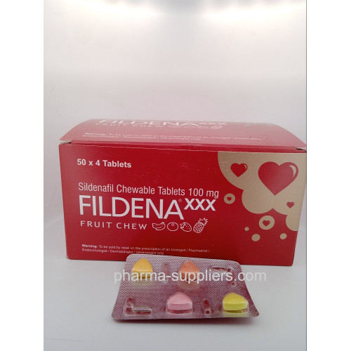 Fildena XXX 100 mg (Sildenafil Citrate) – Chewable