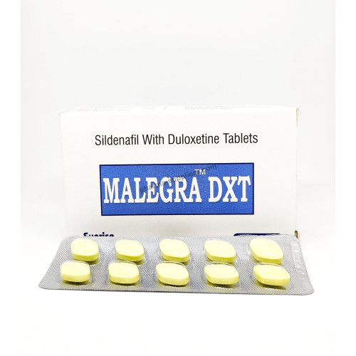 Malegra DXT 130 mg (Sildenafil Citrate + Duloxetine Tablets) Malegra DXT 130 mg (Sildenafil Citrate + Duloxetine Tablets)