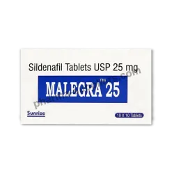 Malegra 25 mg (Sildenafil Citrate Tablets)