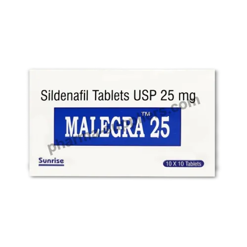 Malegra 25 mg (Sildenafil Citrate Tablets)