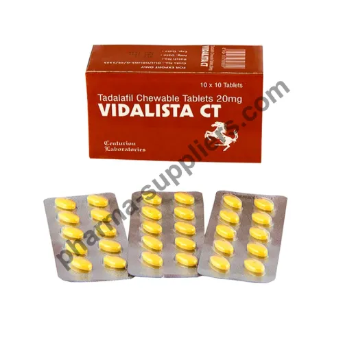 Vidalista CT 20 (Tadalafil chewable 20 mg Tablets)