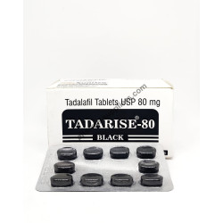 Tadarise Black 80 (Tadalafil 80 mg Tablets)